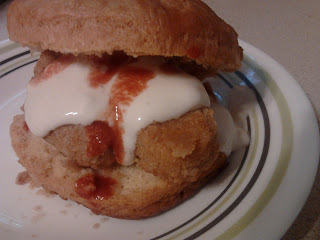 vegetarian buffalo chicken biscuits