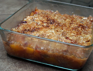 Peach Rhubarb Crisp