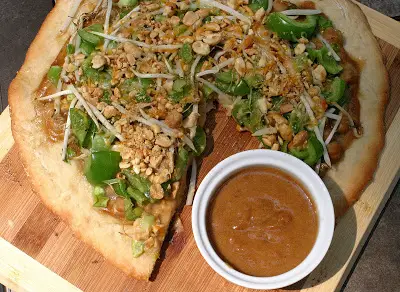 Thai Chickpea Pizza