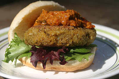 Beefy Quinoa Burger