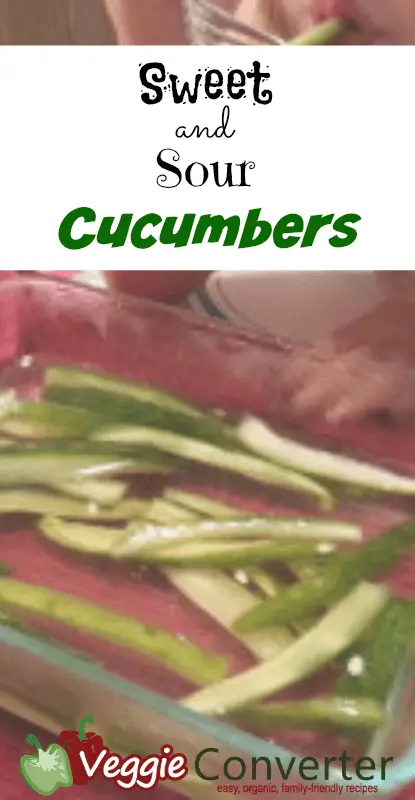 Sweet and Sour Cucumbers Recipe