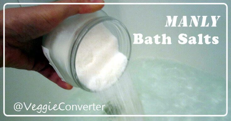 Manly Bath Salts | @VeggieConverter diybeauty diy manly