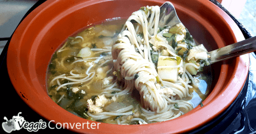 Paleo Chicken Noodle Soup Recipe | @VeggieConverter