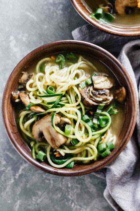 Ramen Soup with Zucchini Noodles