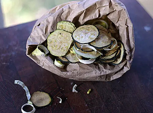 Dehydrated Zucchini Chips