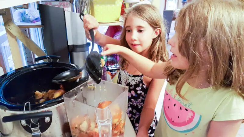 Homemade Applesauce Cooking with Kids | @VeggieConverter