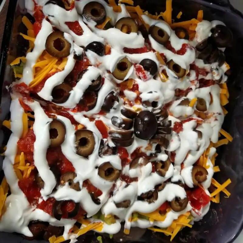 Spiderweb Seven Layer Dip